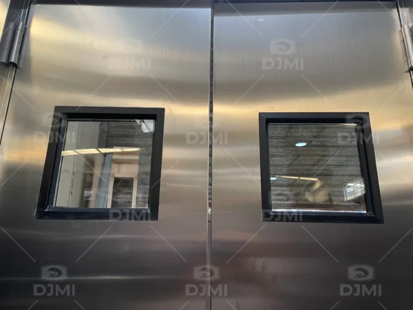UL BS Fire Rated Stainless Steel Double Door with Window Suitable for Emergency Entrance - 图片 3