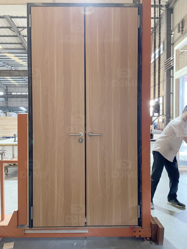 Steel Frame Solid Wood Double Door - 图片 5