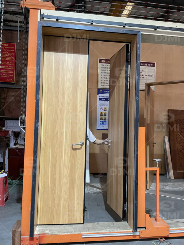 Steel Frame Solid Wood Double Door - 图片 4