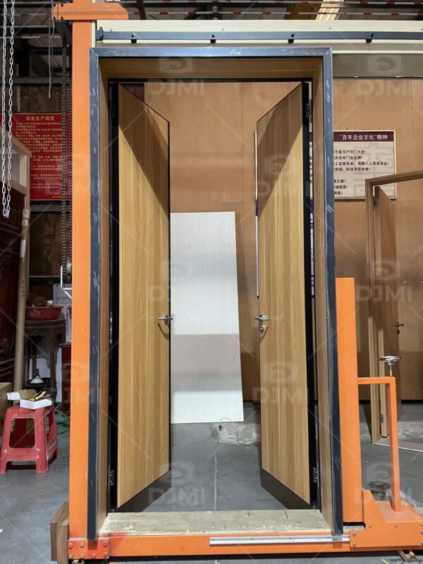 Steel Frame Solid Wood Double Door - 图片 3