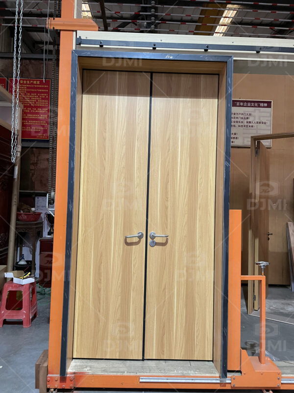 Steel Frame Solid Wood Double Door - 图片 2
