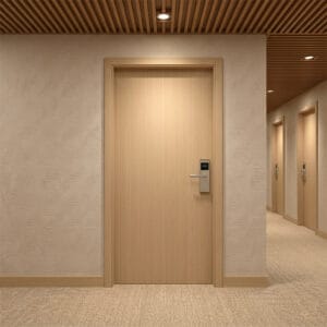 Commercial Fire Rated Wood Door for Hotel Apartment Corridor
