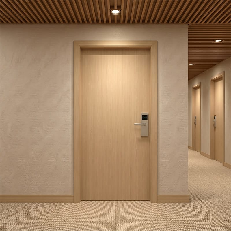 Commercial Fire Rated Wood Door for Hotel Apartment Corridor